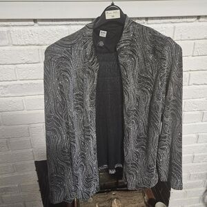Studio 1940 Black and Silver Blazer